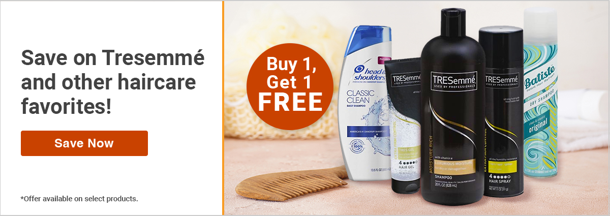 Buy One, Get One Free Hair Care of Equal or Lesser Value