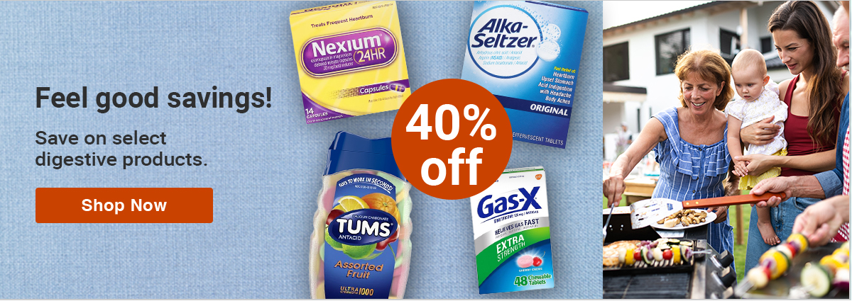 40% off of select Digestive Health items